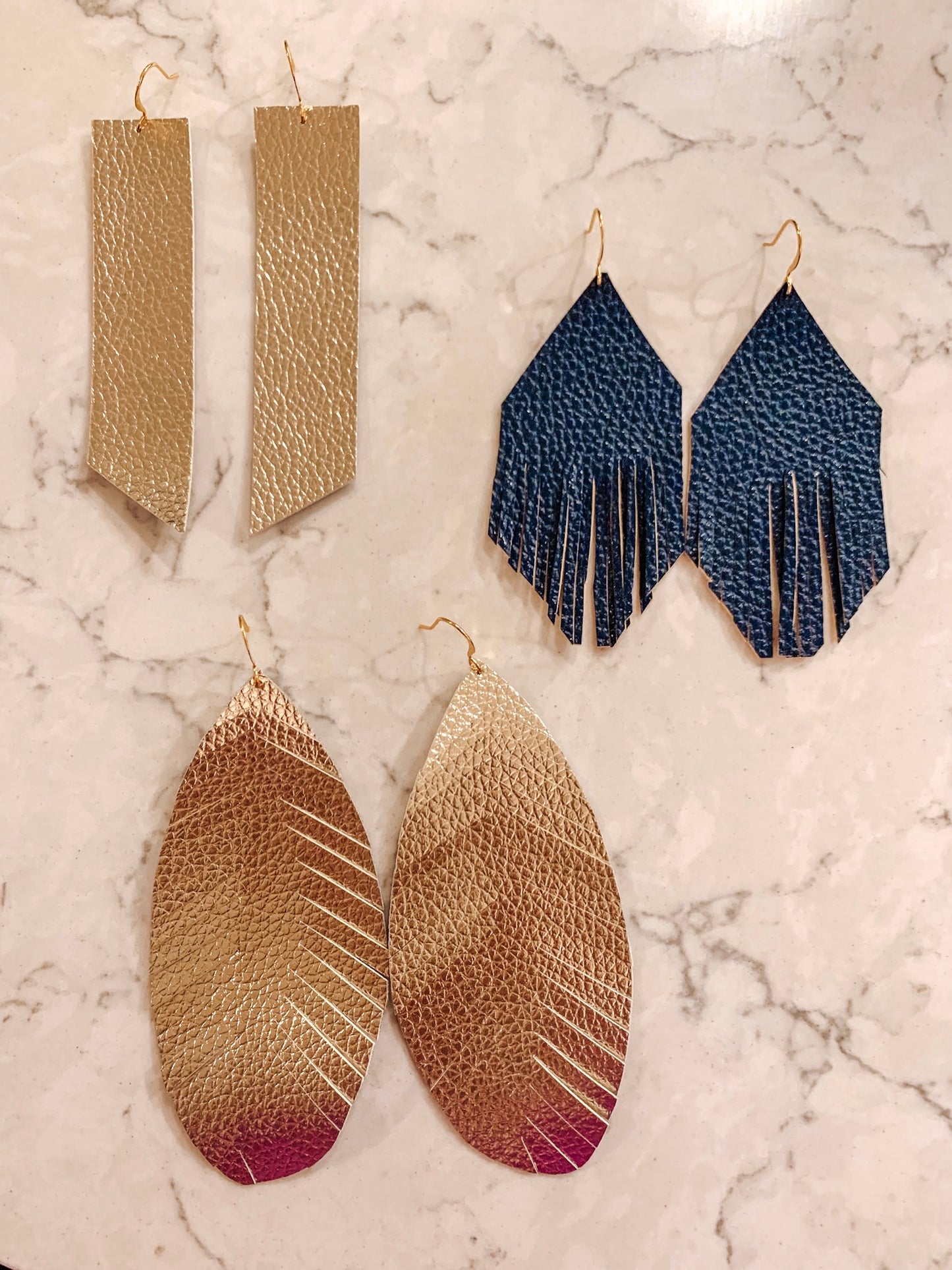 Leather Fringe Earrings