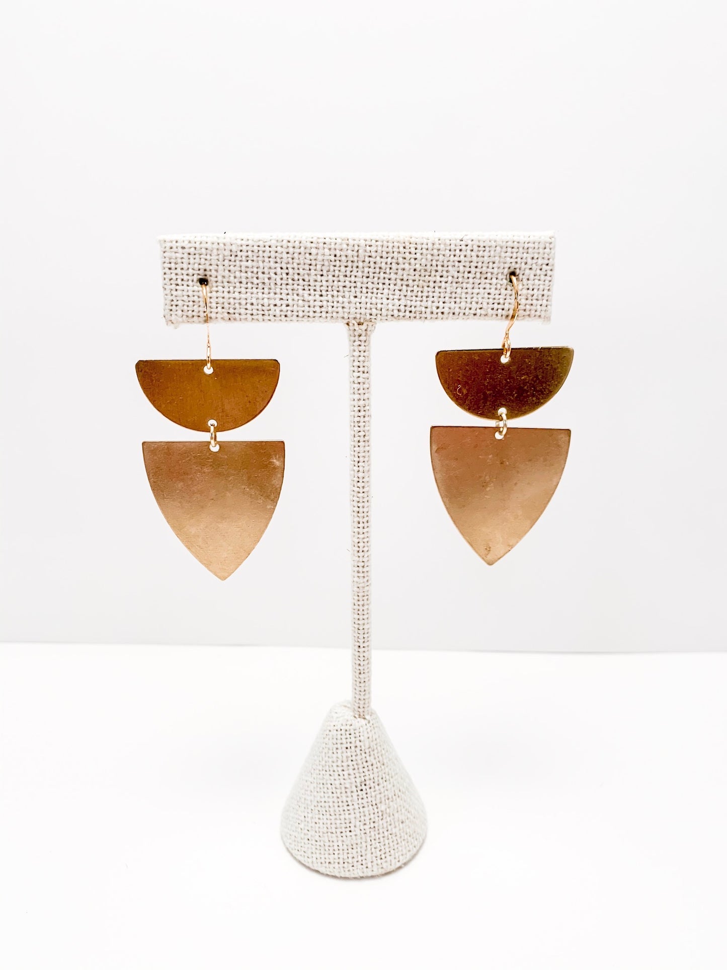 Half Moon Shield Earrings