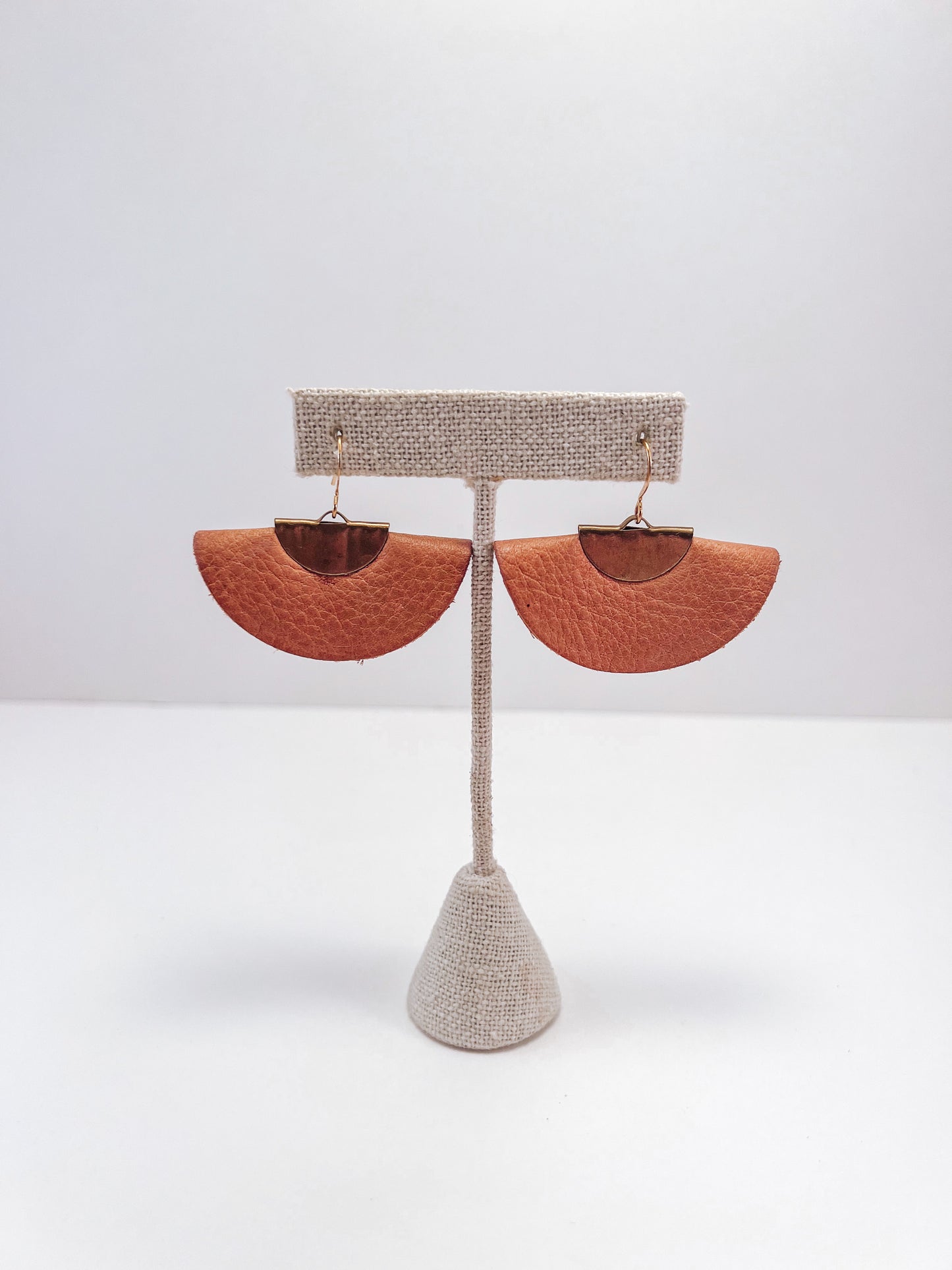 Sarah’s Folded Leather Earrings