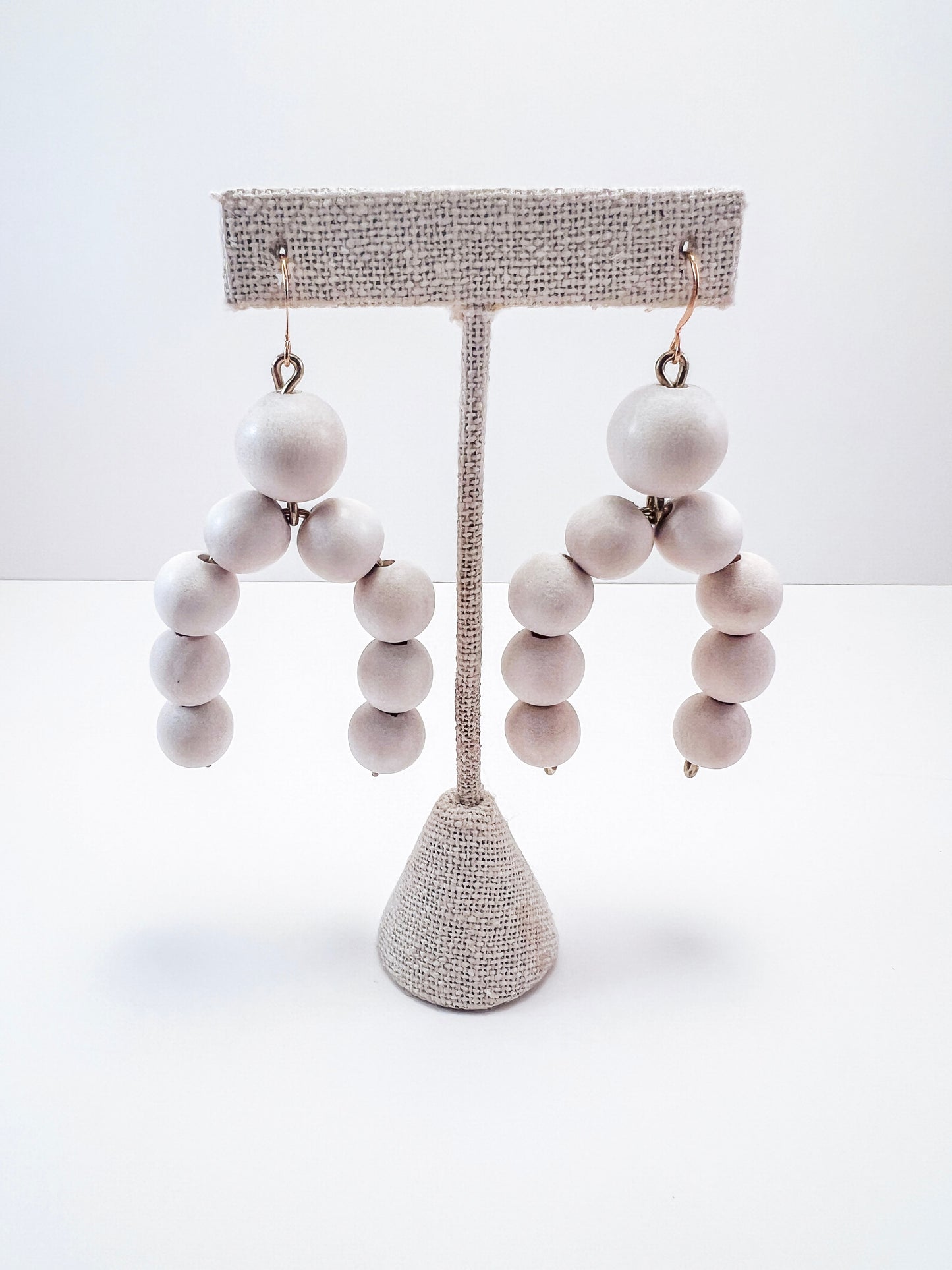 Beaded Horseshoe Earrings