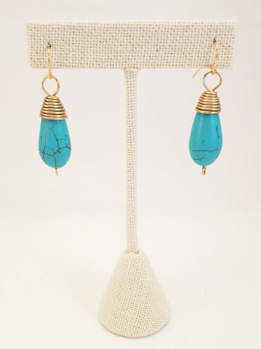 turquoise drop earrings