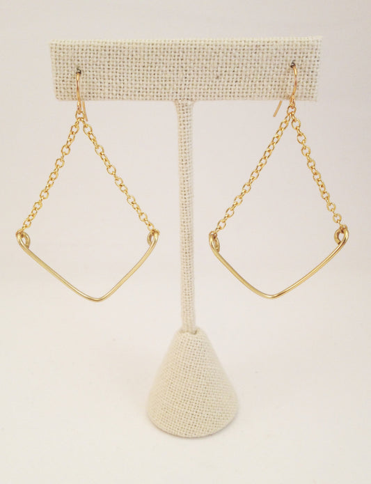 dainty diamond earrings