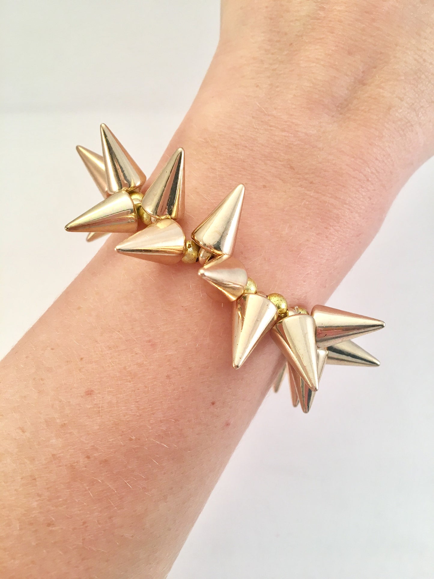 gold spike bracelet
