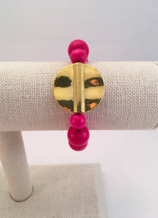 large disc stretch bracelet