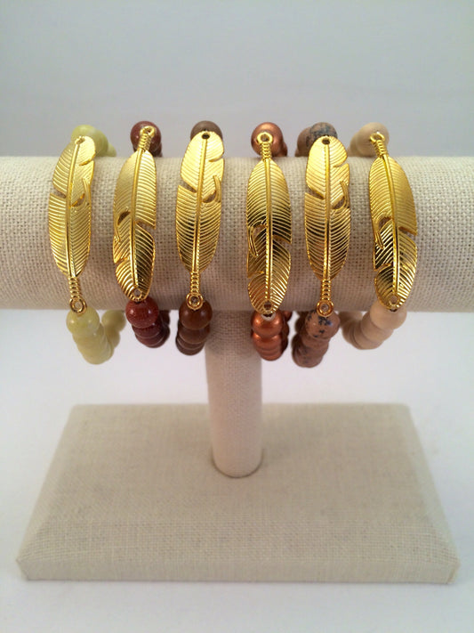 feather bracelet
