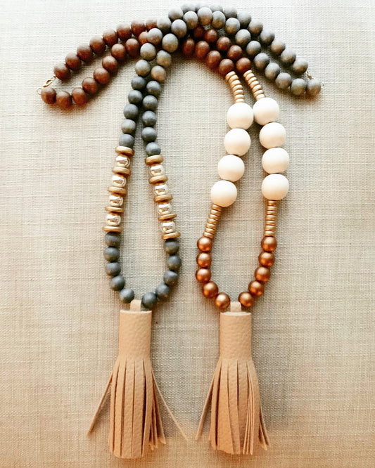 chunky tassel necklace