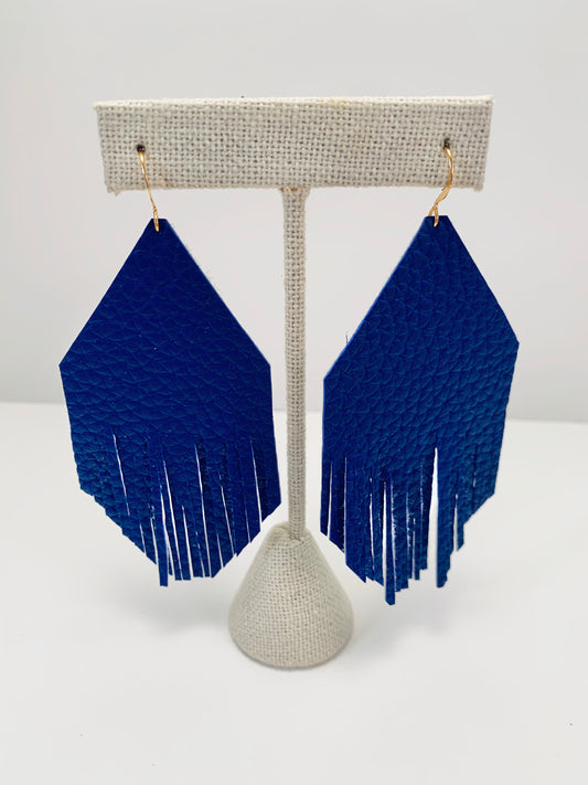 Leather Fringe Earrings