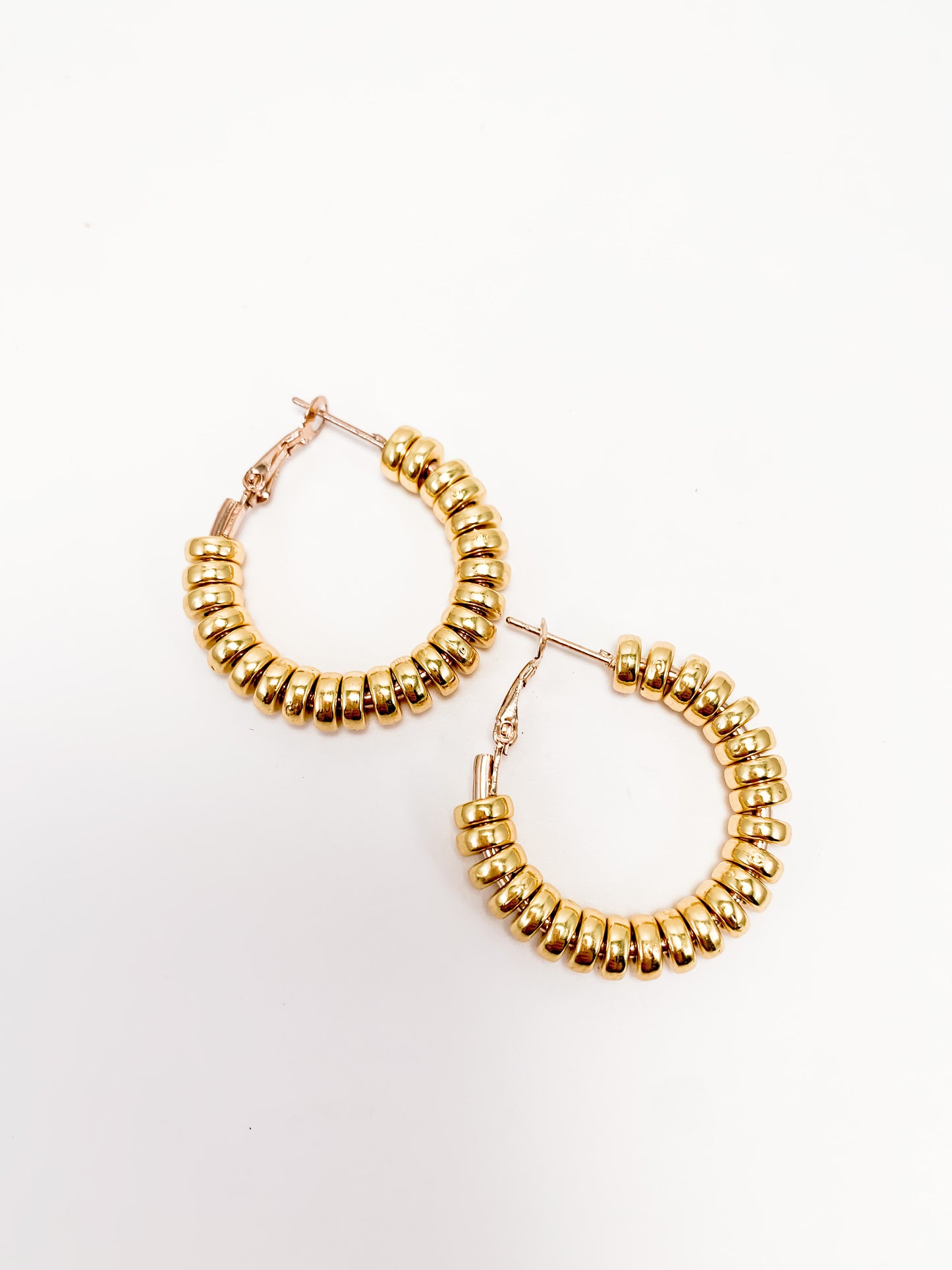 Airy Beaded Hoops