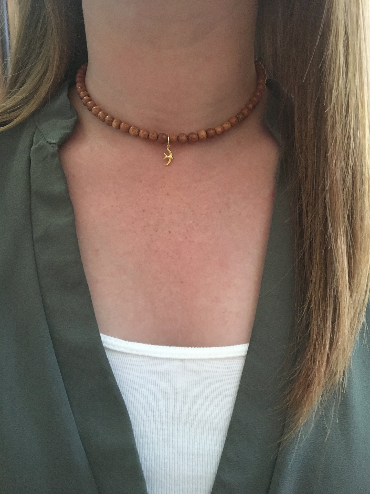 tiny beads choker